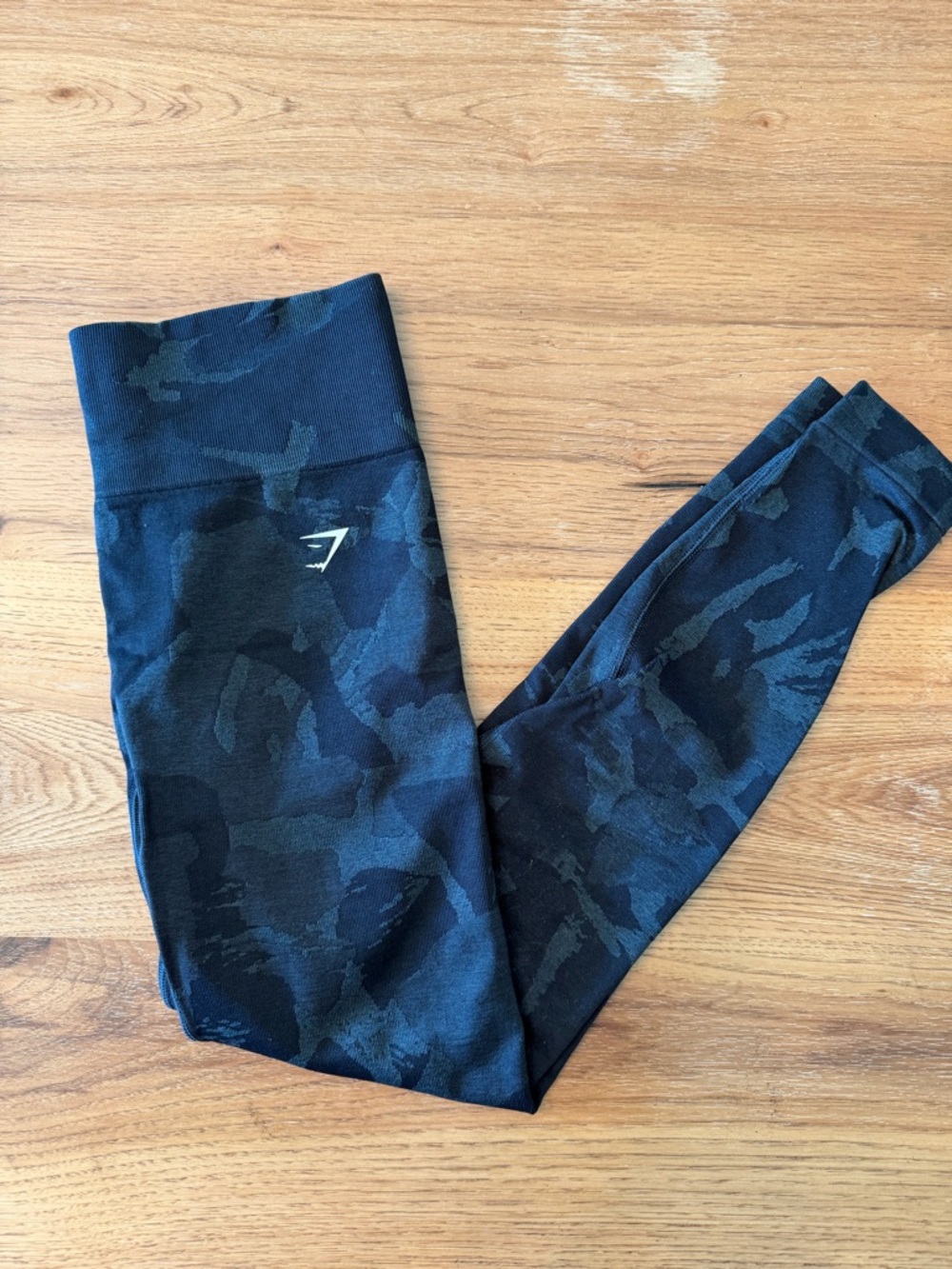 Gymshark Black & Navy Camo Leggings
